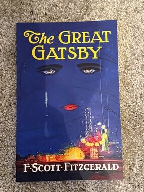 The Great Gatsby by F. Scott Fitzgerald - Blue Cover